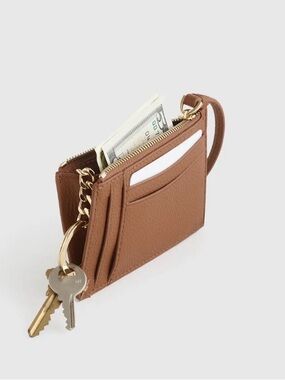 Quince New Italian Leather Wristlet Wallet in Cognac